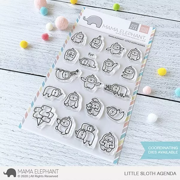 S LITTLESLOTHAGENDA Mama Elephant Clear Stamps