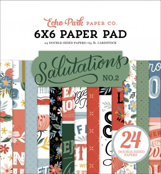 echo park Salutations No.2 6x6 inch paper pad