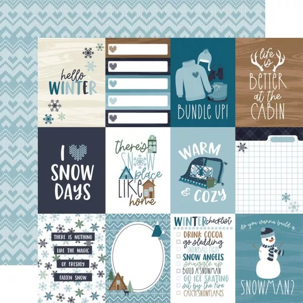 Echo Park Snowed In 12x12 inch collection kit 7