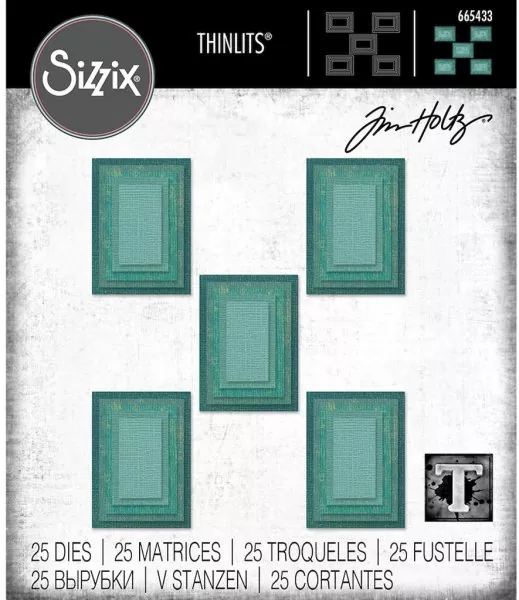 Stacked Tiles Rectangles Thinlits Stanzen von Tim Holtz Sizzix