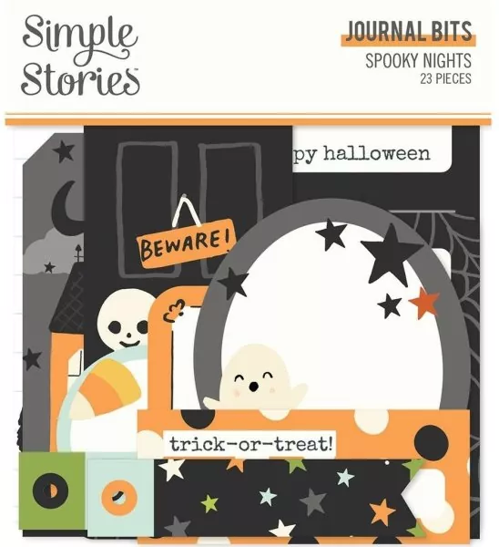 Spooky Nights Journal Bits Die Cut Embellishment Simple Stories