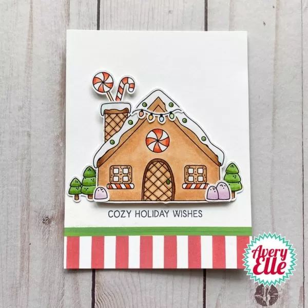 Gingerbread Kisses avery elle clear stamps 2
