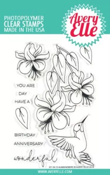 ST1813 Avery Elle Hummingbird clear stamps