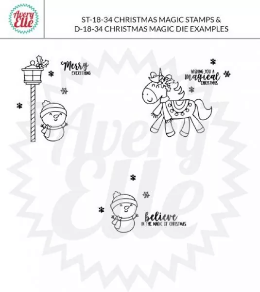 ST1834Avery ElleChristmas stempel clear stamps 1