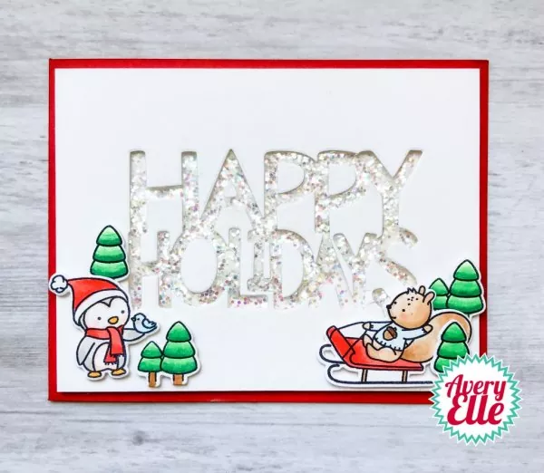 ST2034 Winter Friends Clear Stamps Avery Elle 1