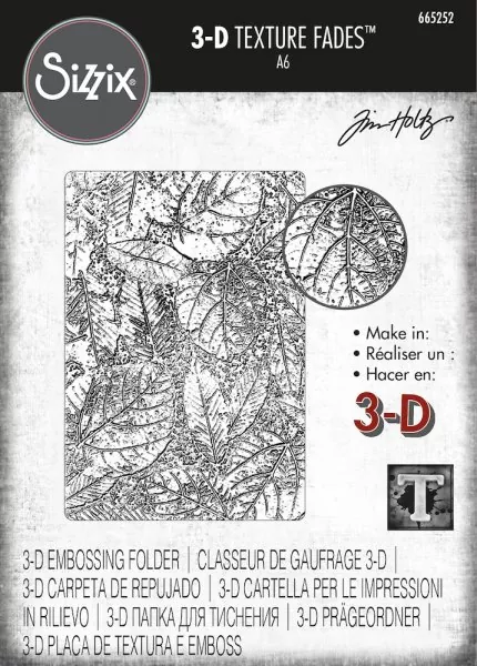 Foliage 3D Embossing Folder von Tim Holtz by Sizzix
