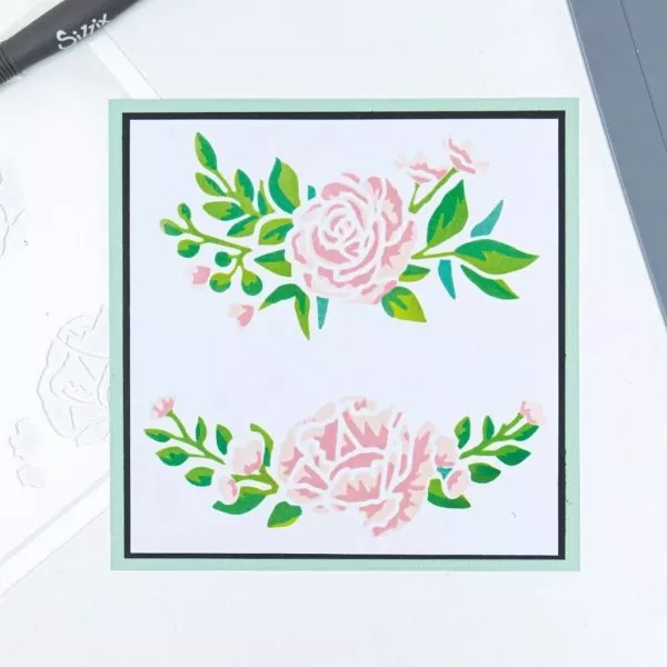 Floral Borders Layered Stencils Sizzix 1