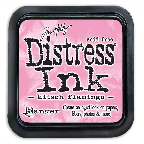 ranger distress inks pad Kitsch Flamingo tim holtz