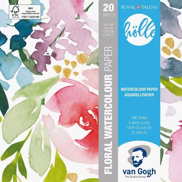VanGogh FrauHoelle Floral Watercolour Paper 15x15 1.jpg