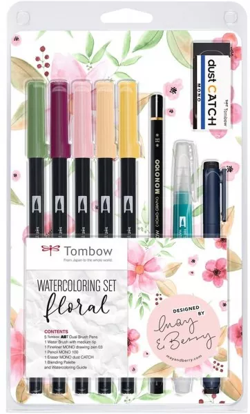 Tombow Watercoloring Set - Floral