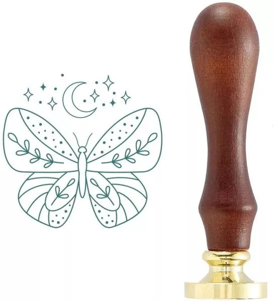 Mystic Butterfly Wax Seal Stamp Siegelstempel Spellbinders