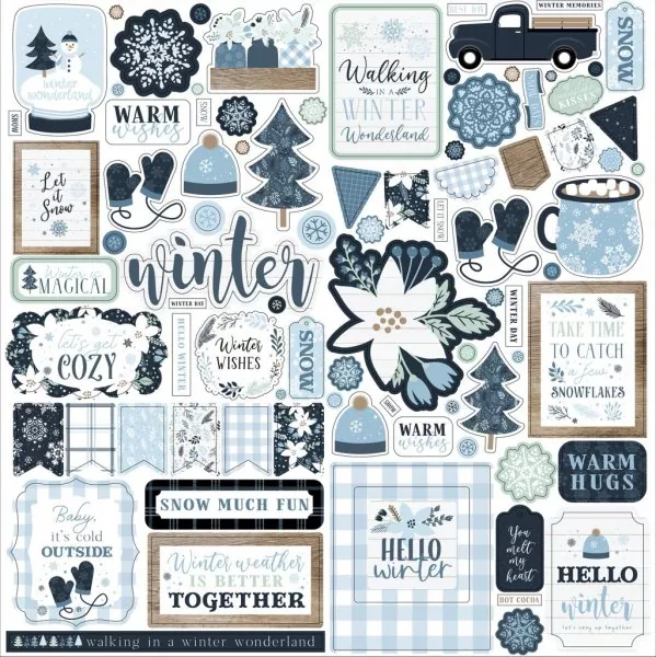 Echo Park Winter 12x12 inch collection kit 9