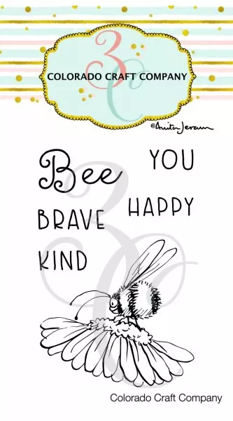 Bee You Mini Clear Stamps Stempel Colorado Craft Company by Anita Jeram