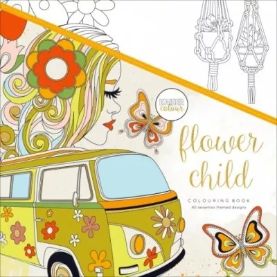 colouring book flower child kaisercraft
