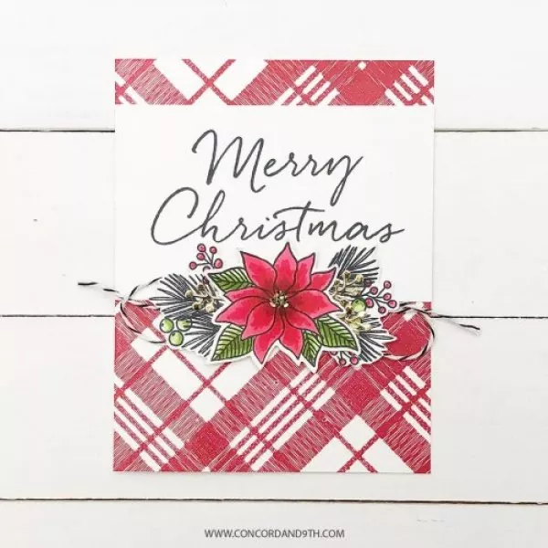 christmas floral clear stamps concord and ninth 4