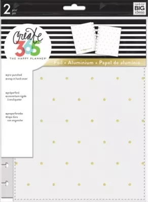 colc 07 me and my big ideas the happy planner snap in cover white gold dots classic