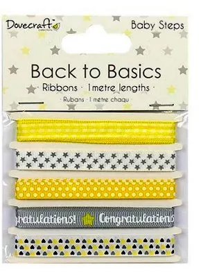 dcrbn025 dovecraft back to basics baby steps ribbons 1m