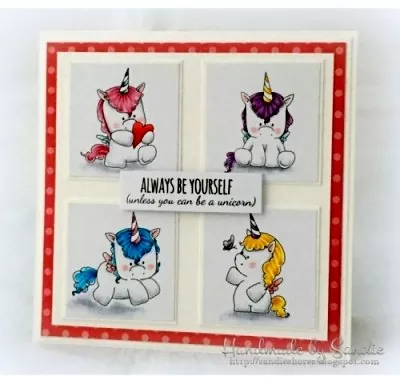 eb442 stamping bella cling stamps set of unicorns card1
