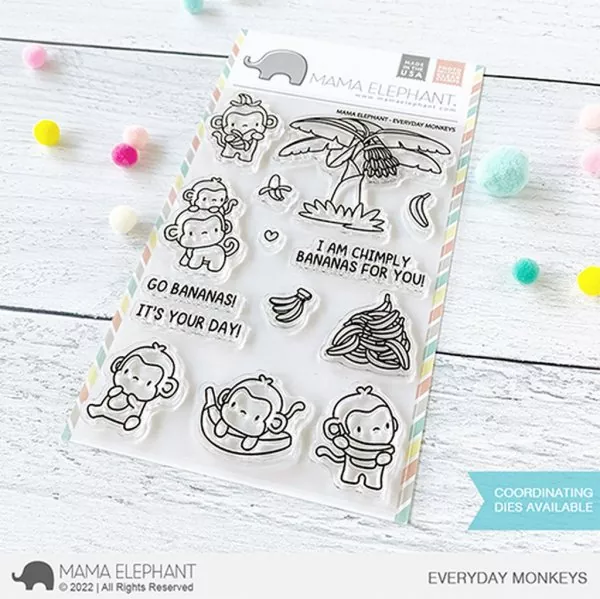 Everyday Monkeys Clear Stamps Stempel Mama Elephant