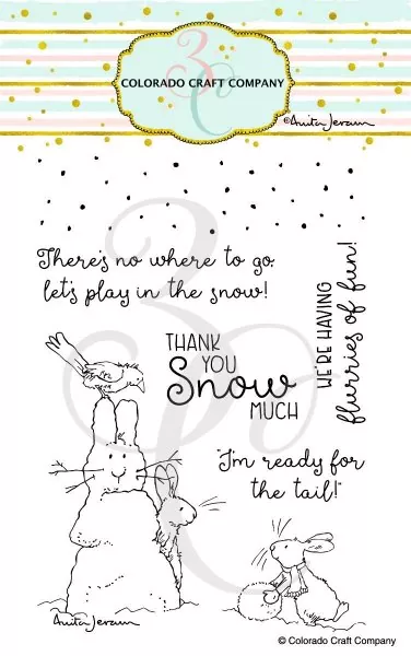 Flurries of Fun Clear Stamps Stempel Colorado Craft Company by Anita Jeram