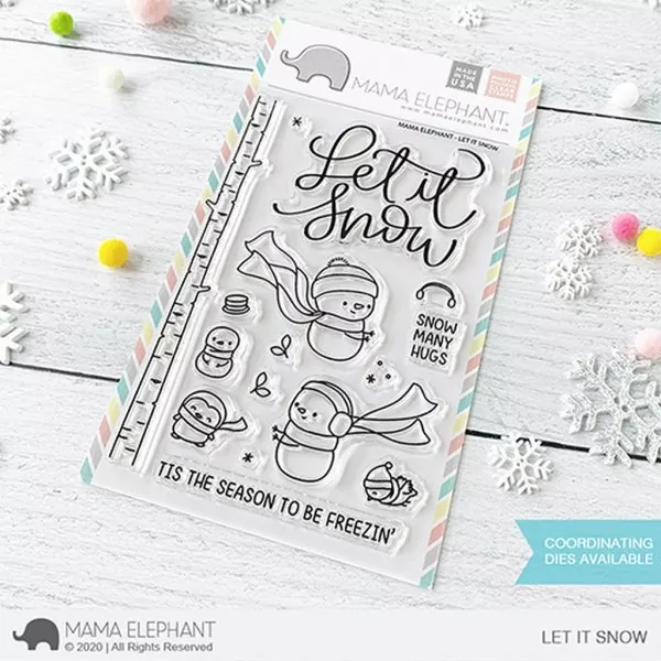 Let It Snow Clear Stamps Mama Elephant