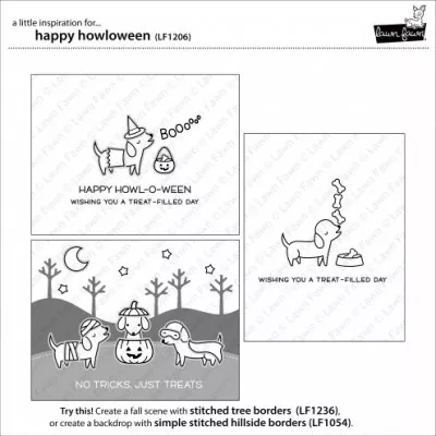 happy howloween stamps3 Lawn Fawn lf1206