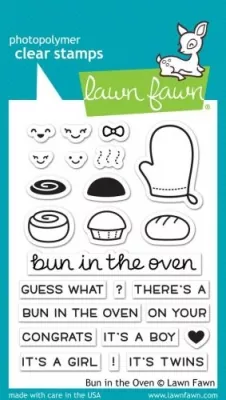 lf1317 bun in the oven clear stamps lawn fawn