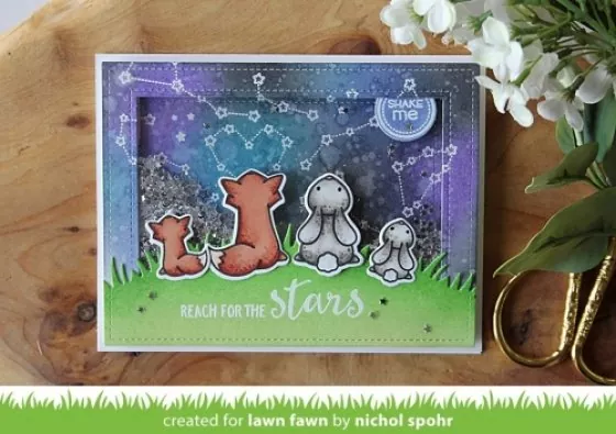 LF1407 Upon A Star lawn fawn clear stamps