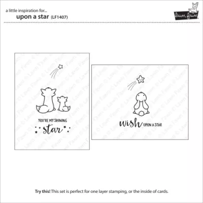 LF1407 Upon A Star lawn fawn clear stamps