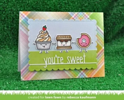 lf1551 lawn fawn clear stamps sweet friends card