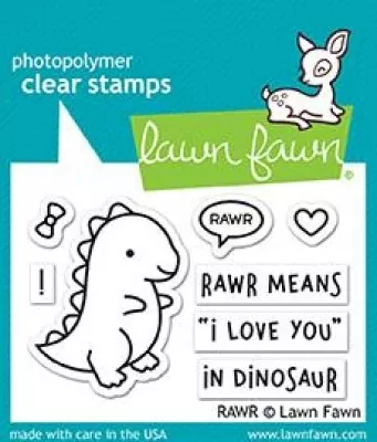 lf1555 lawn fawn clear stamps rawr