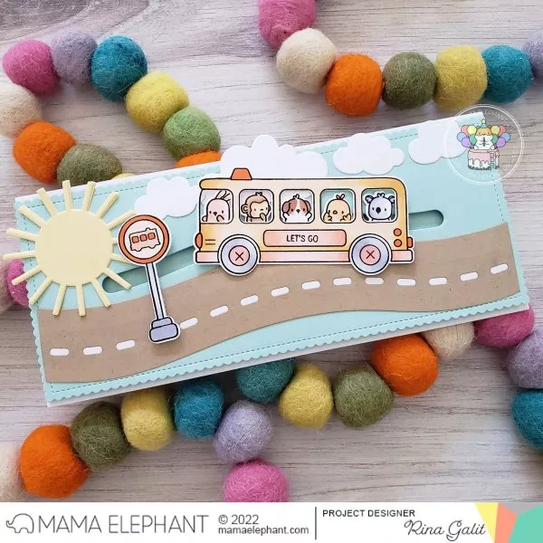 Little Agenda Bus Clear Stamps Mama Elephant 1