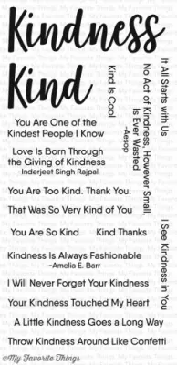 kind words my favorite things clear stamps cs164