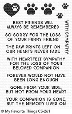 mft cs261 crittercondolences clear stamps my:favorite things