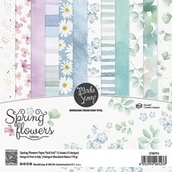 modascrap paperpack spring flowers sfwpp6 1