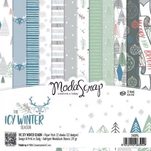 The Icy Winter Season 6x6 Papierset Modascrap 1