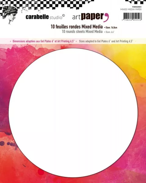 Round Mixed Media Paper - Carabelle Studio - 6,6"