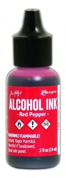 ranger alcohol ink 15 ml red pepper tim22152 tim holtz