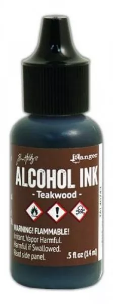 ranger alcohol ink 15 ml teakwood tal40743 tim holtz