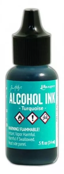 ranger alcohol ink 15 ml turquoise tal52616 tim holtz