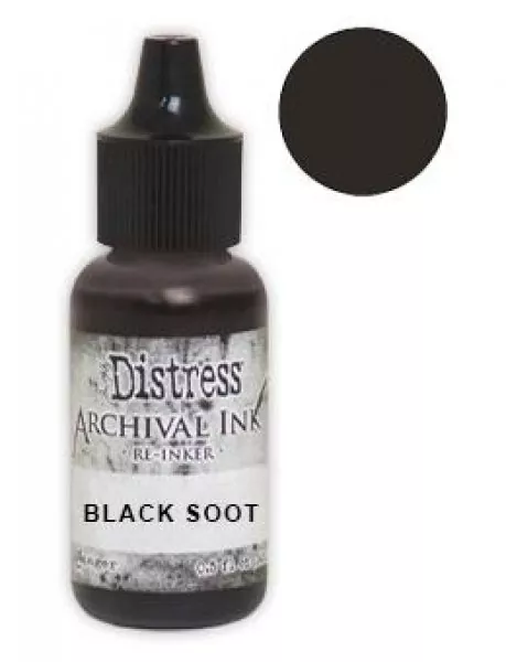 Black Soot Distress Archival Ink Refill Ranger