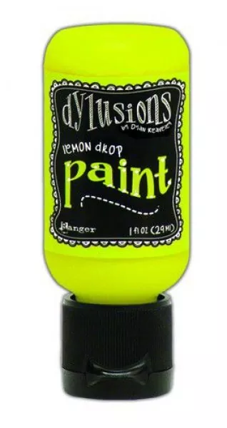 Lemon Drop Dylusions Paint Flip Cap Bottle Ranger