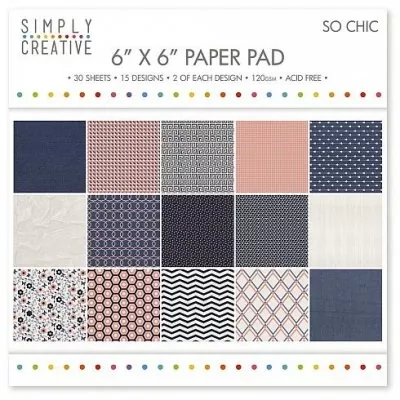 so chick trimcraft 6x6 scrapbooking paperpad