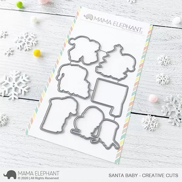 Santa Baby Stanzen Creative Cuts Mama Elephant