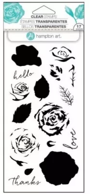 SC0754 hampton art clear stamps layer roses