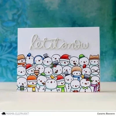 me17010 214 mama elephant clear stamps so many snowmen muster2