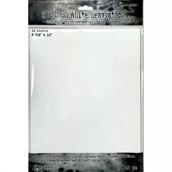 Distress White Heavystock - Tim Holtz - 8,5" x 11"