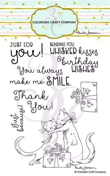Whisker Kisses Clear Stamps Stempel Colorado Craft Company by Anita Jeram
