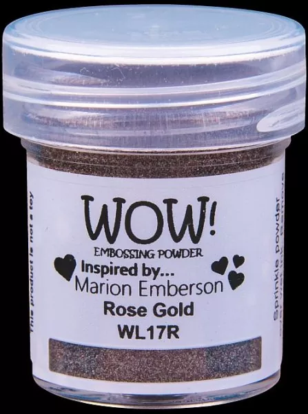 wl17 rose gold embossing powder wow pearlescent 1