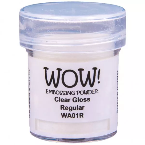 wow embossing pulver clear gloss regular embossingpowder